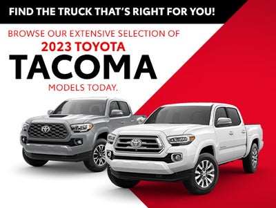 Find the truck that’s right for you! New 2023 Toyota Tacoma Models